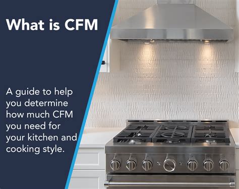 how many cfm needed for gas range